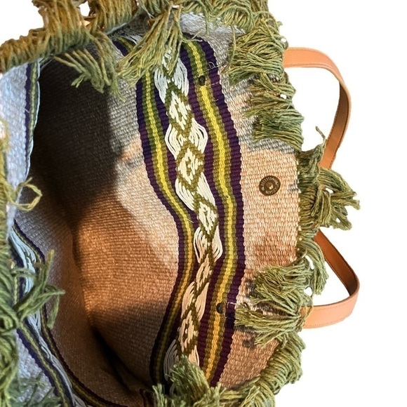 NEW Aztec patter fabric tote - Picture 4 of 5